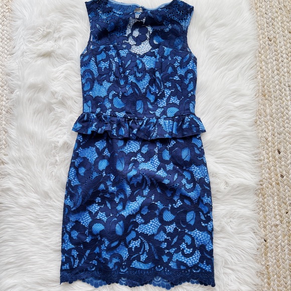 Lilly Pulitzer Blue Kiri Lace Dress - Picture 2 of 6